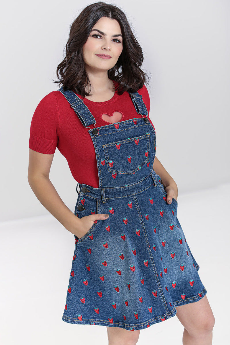 Gail 'Must Have' Denim Pinafore - Holly & Co