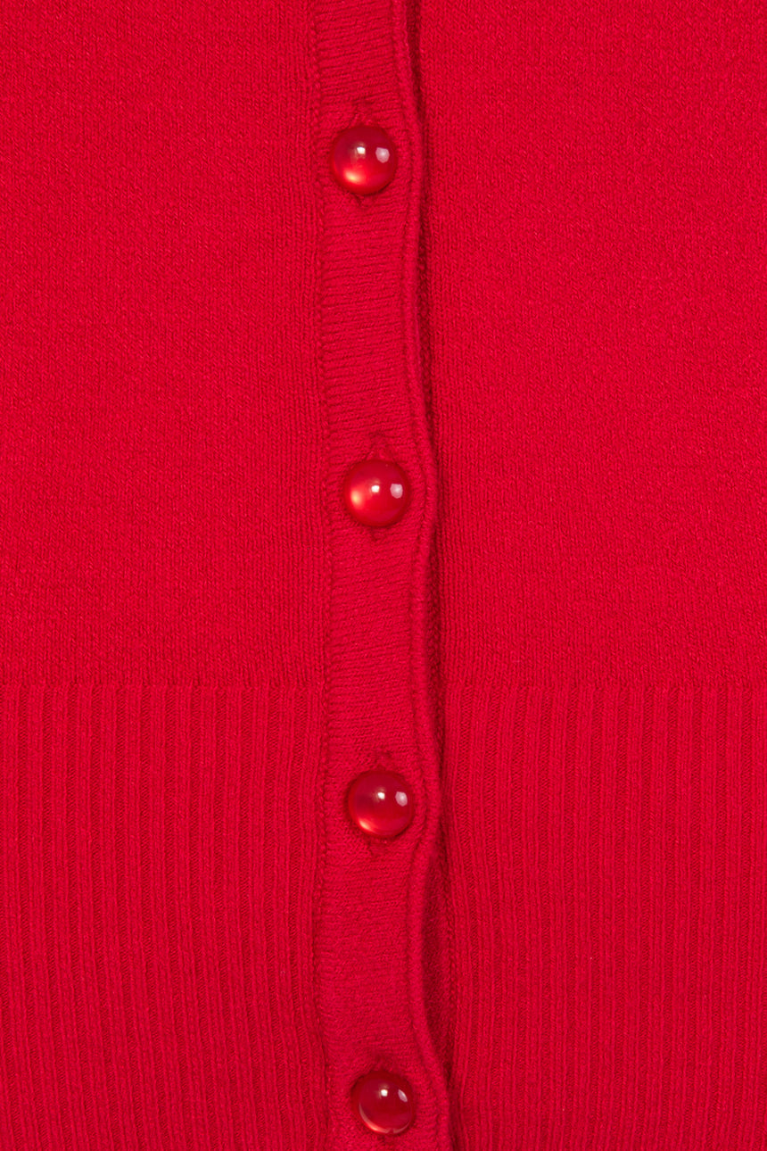 Spider Cardigan Red