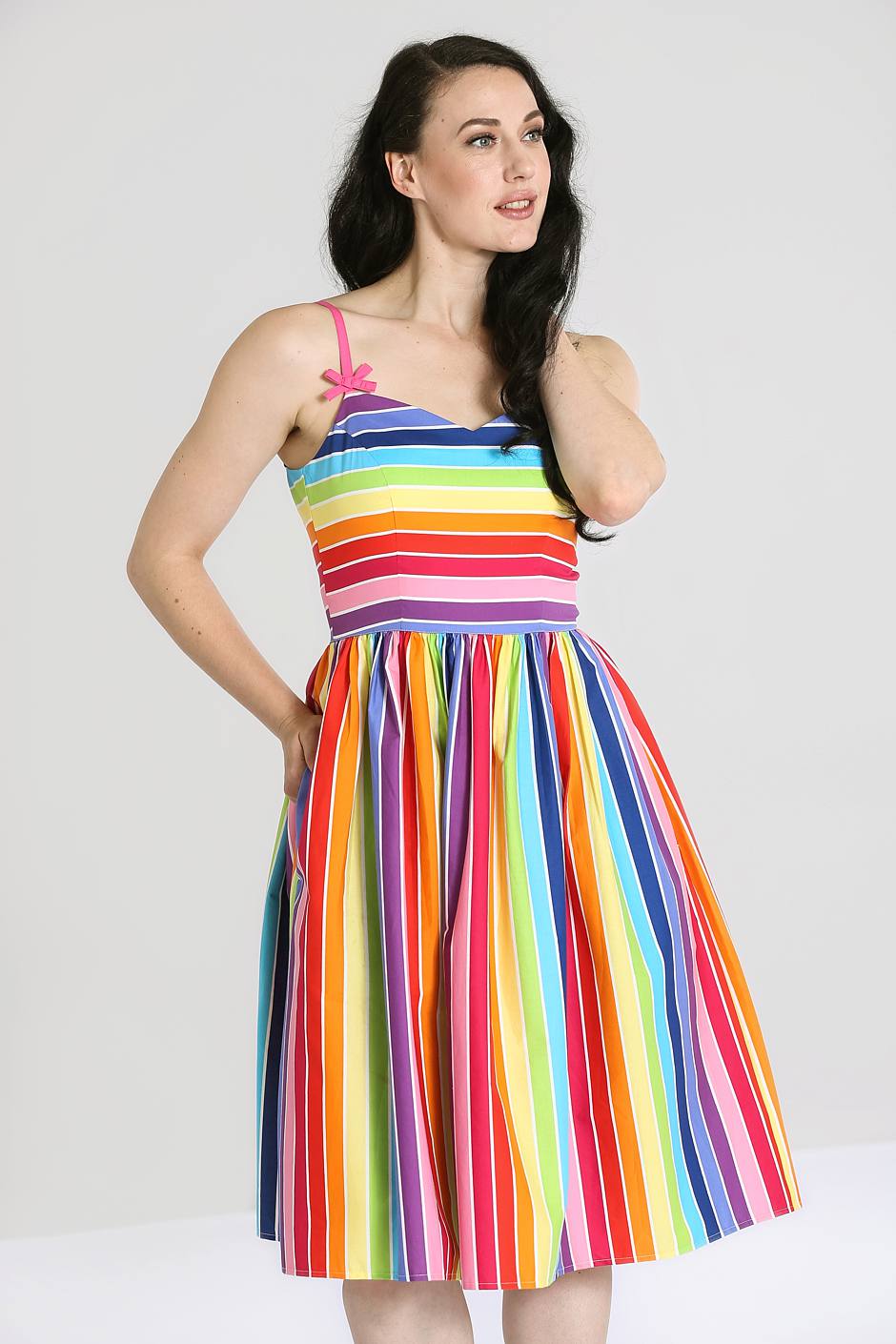 Rainbow sales fitted dresses