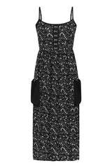 Safety Pin Dress Black