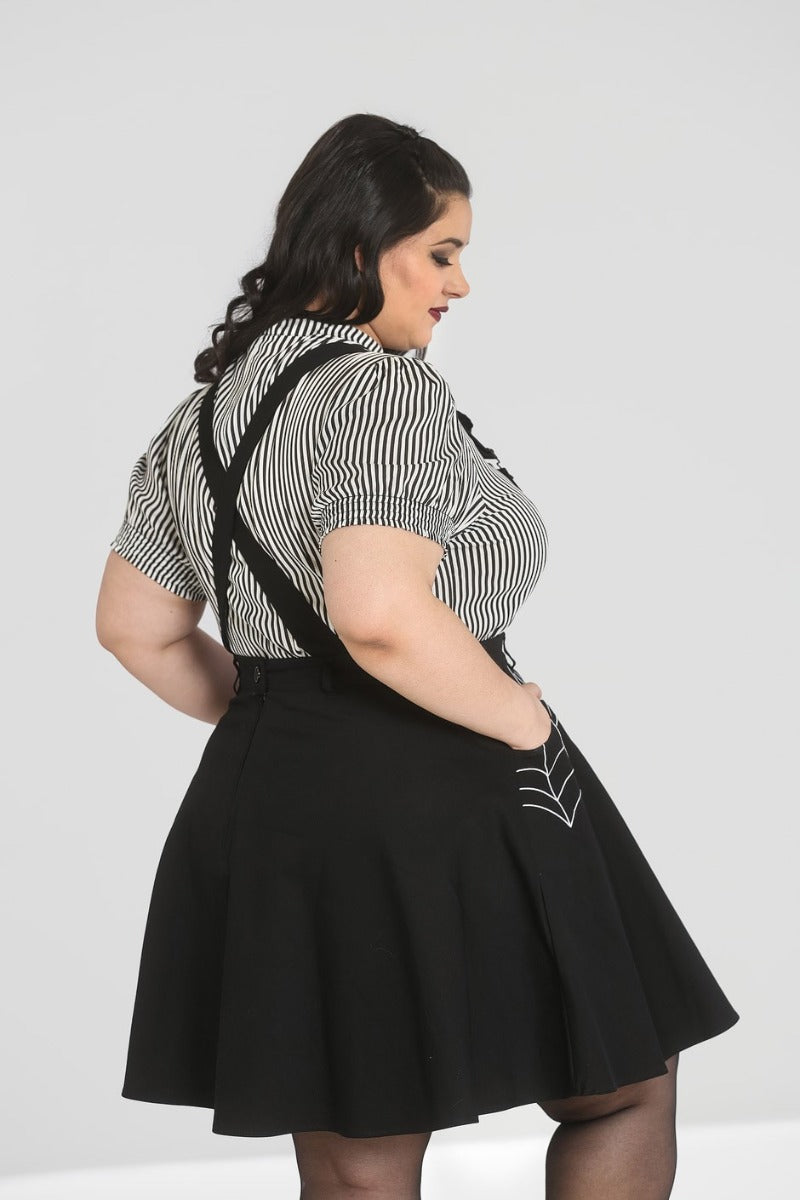 Plus size discount pinafore skirt