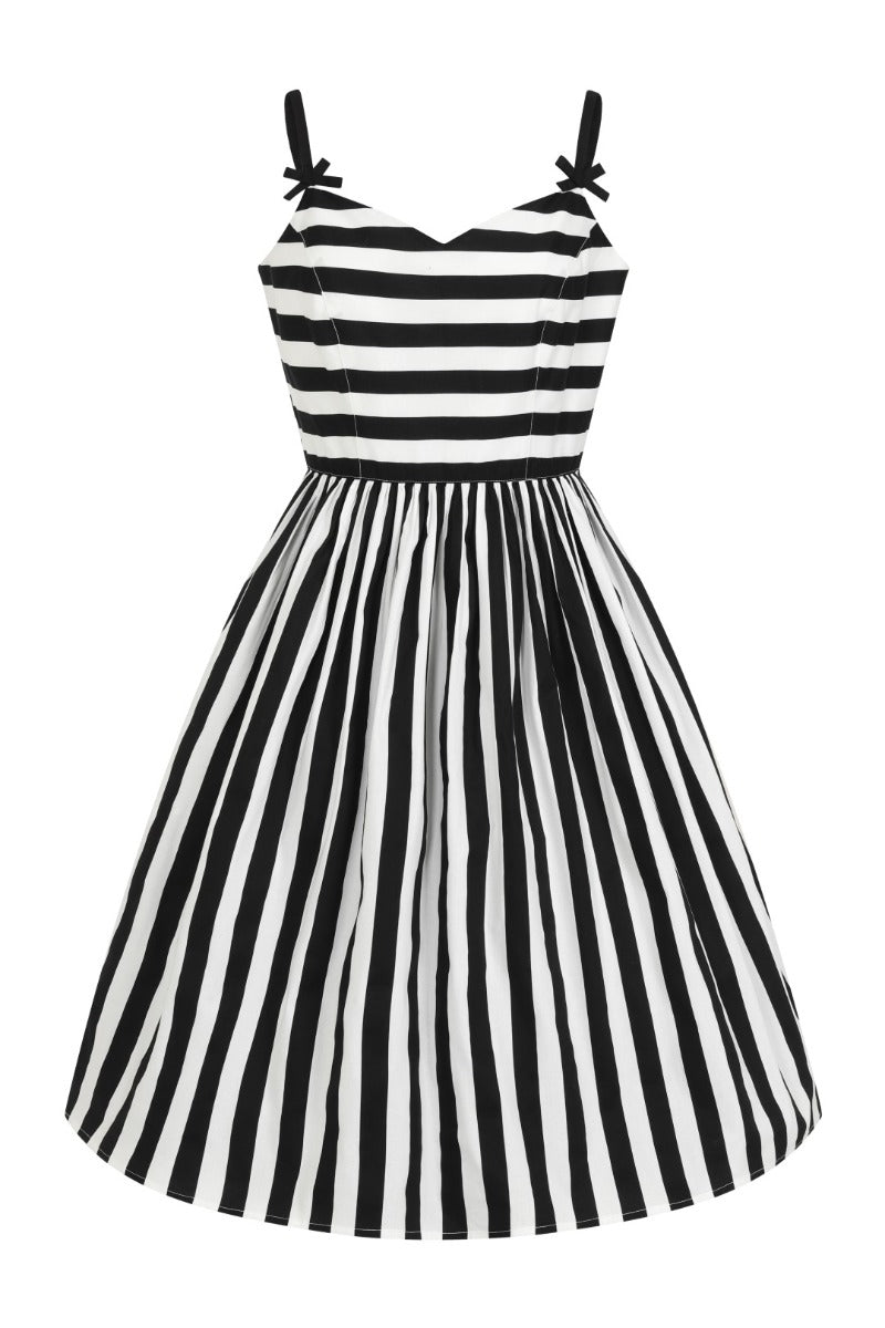 Black and white 50s cheap dress