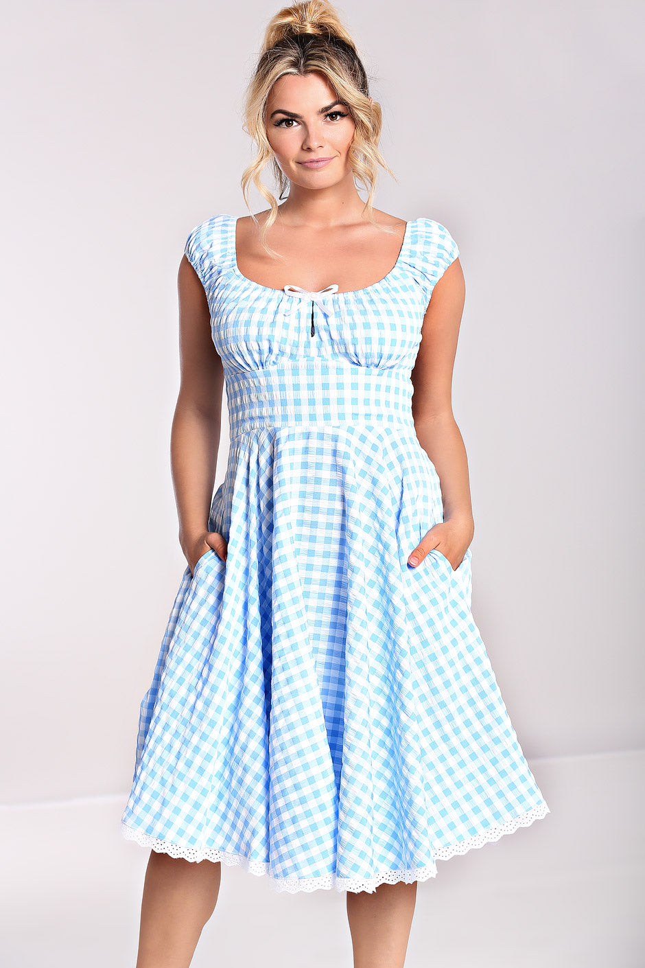 Light blue hot sale 50s dress