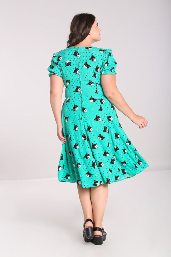 Love Cats Midi Dress