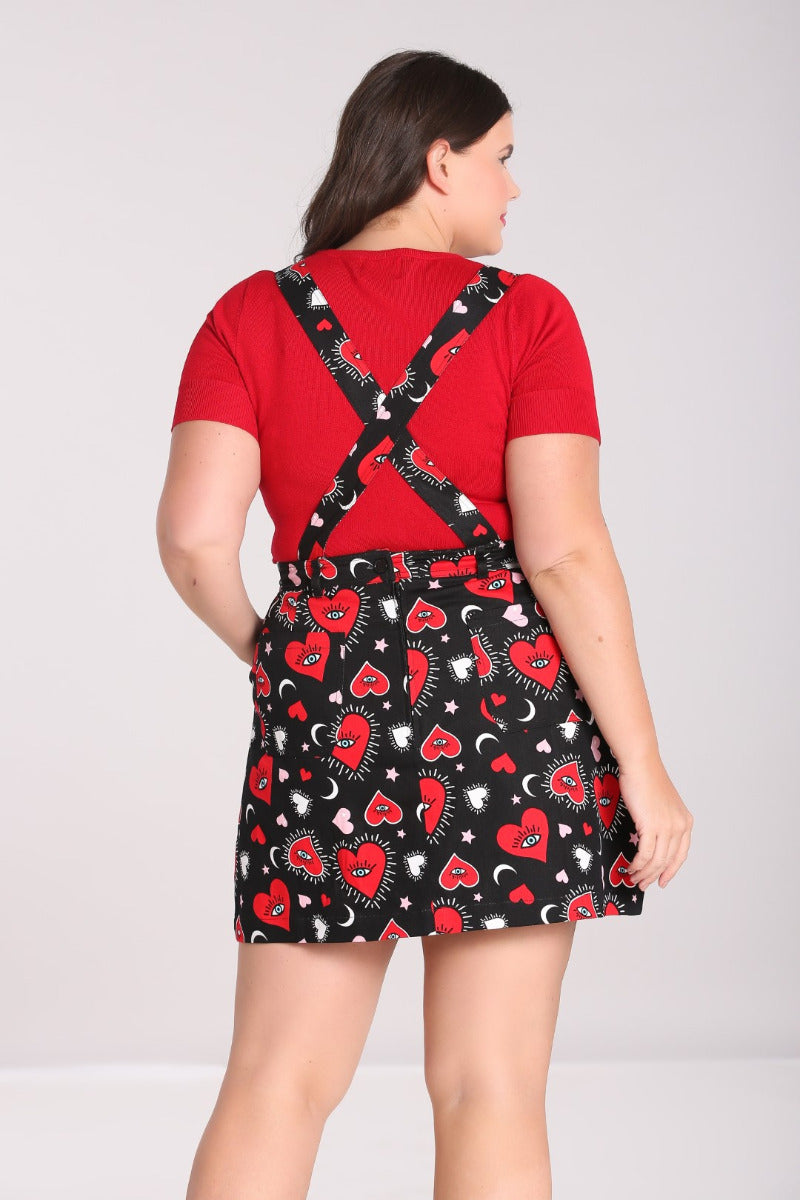 Heart pinafore outlet dress