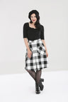 Teen Spirit Mid Skirt Black-White