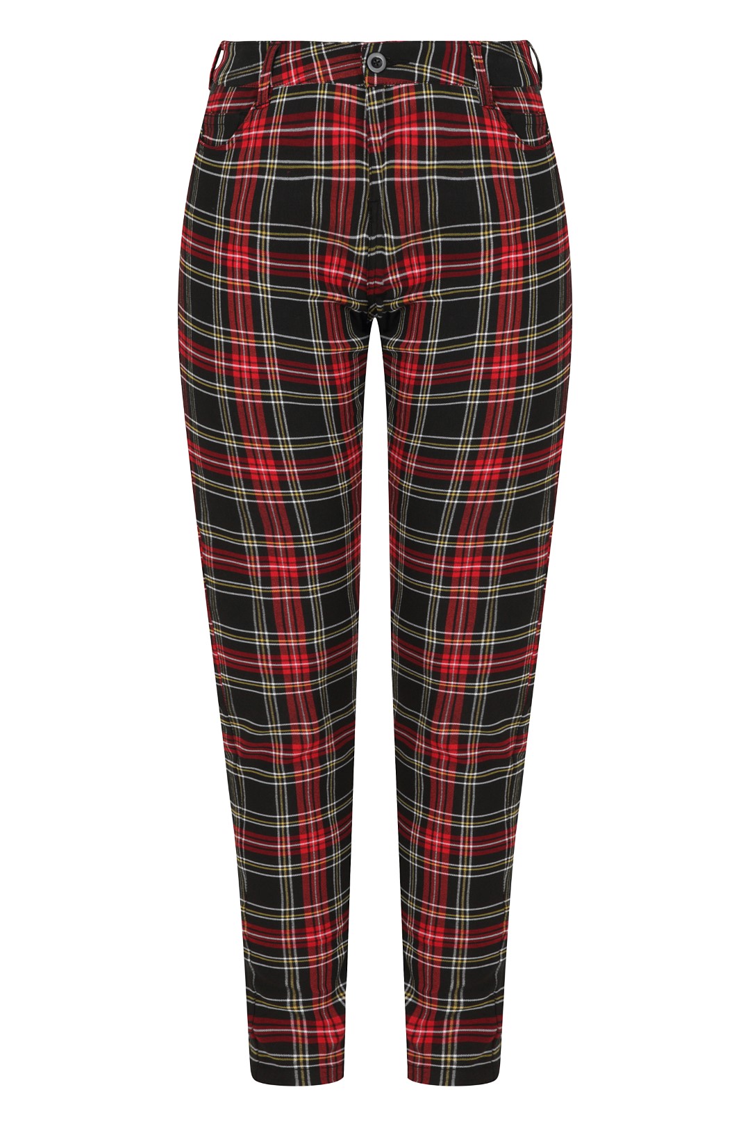 Checkered skinny pants