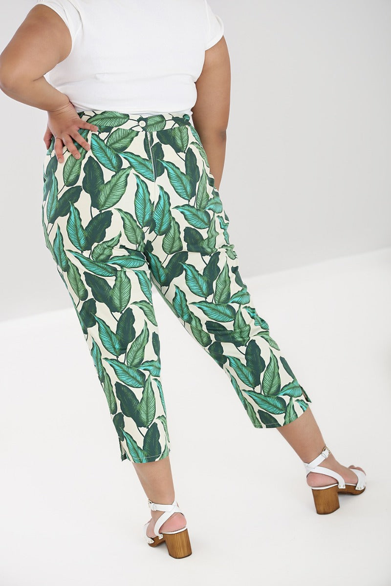 Patterned trousers, green | Marella