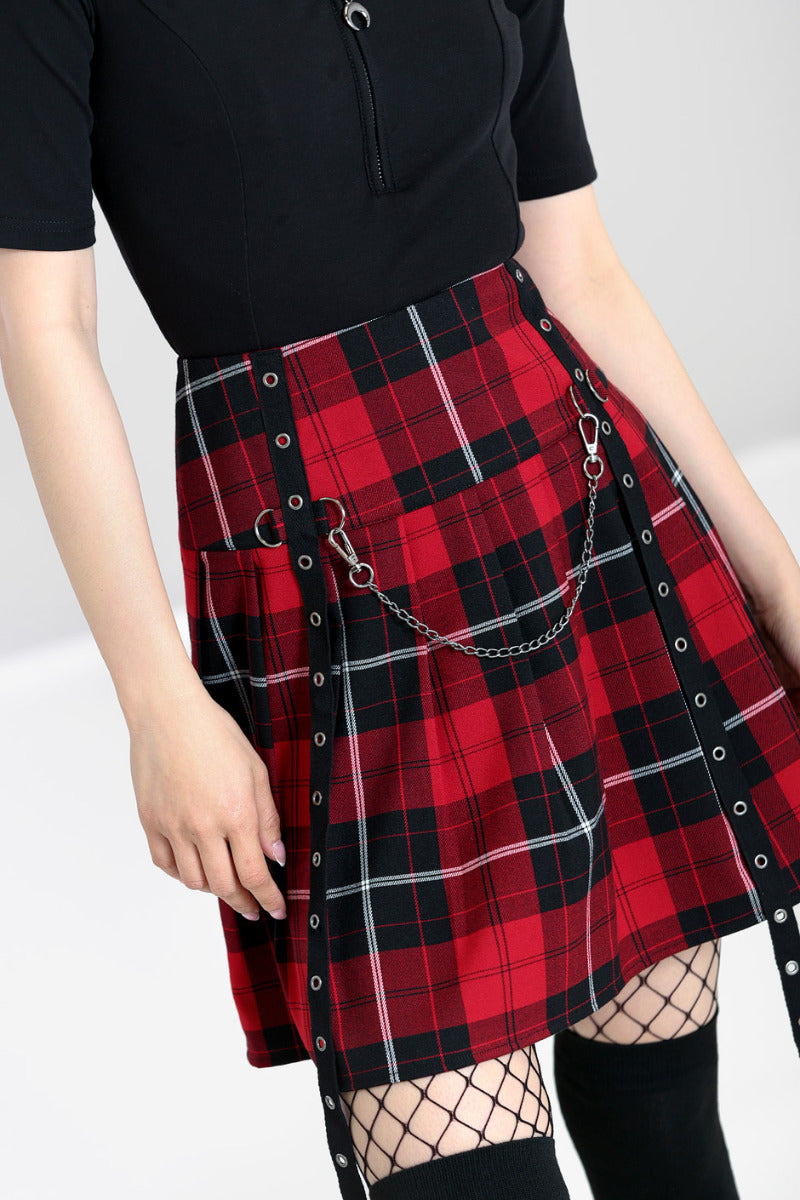 Fifth house red mini cheap skirt