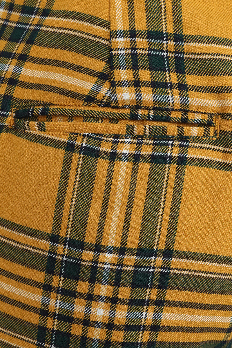 Yellow tartan pants | Trousers women, Tartan pants, Crop tops women