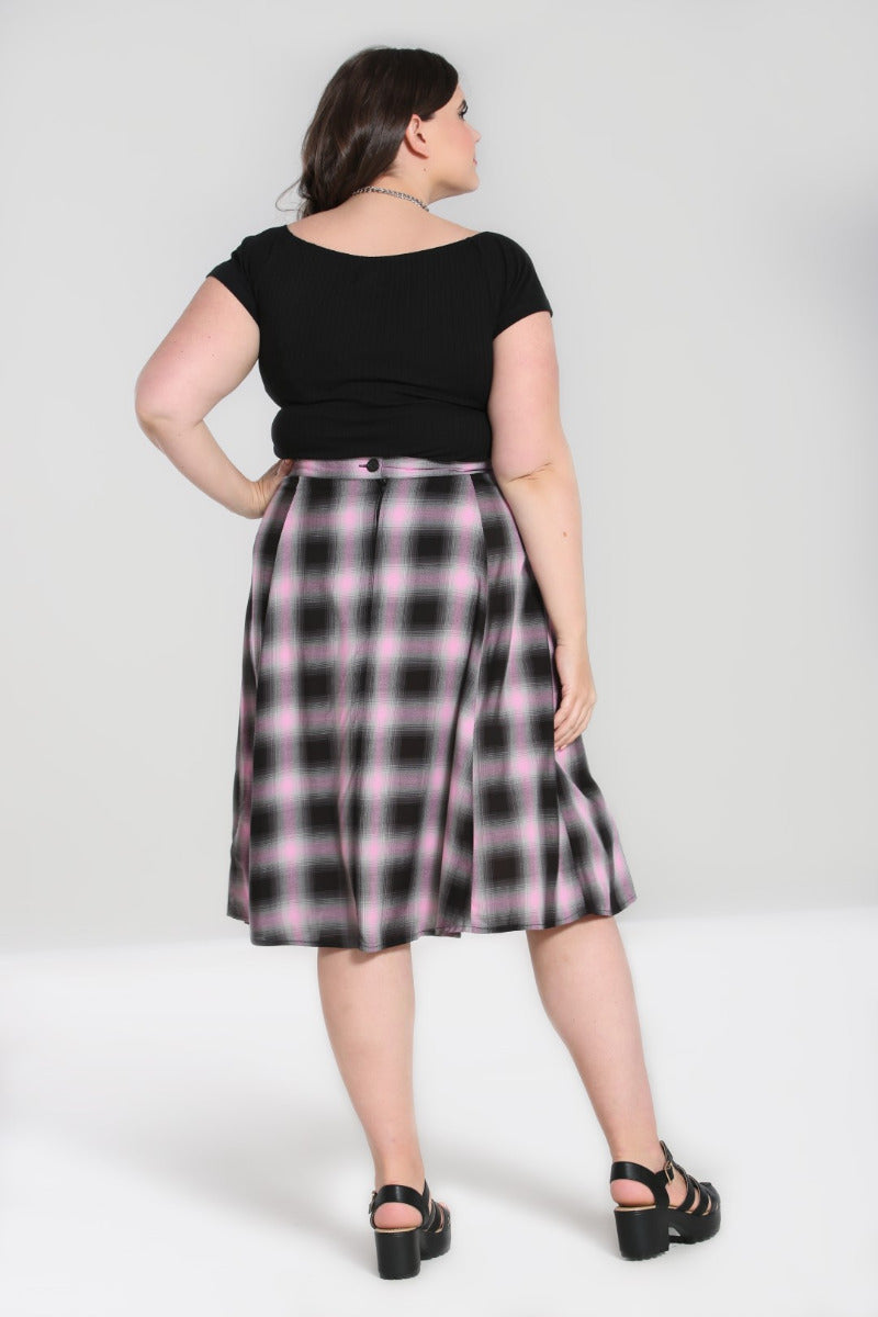 Hayley tartan shop pleated tennis skirt