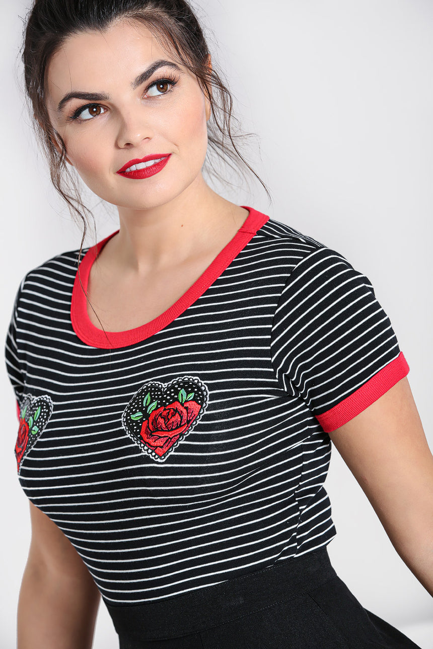 Rose Heart Top