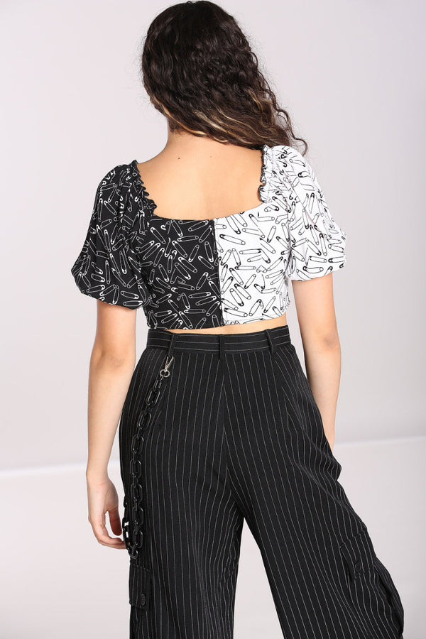 Safety Pin Crop Top